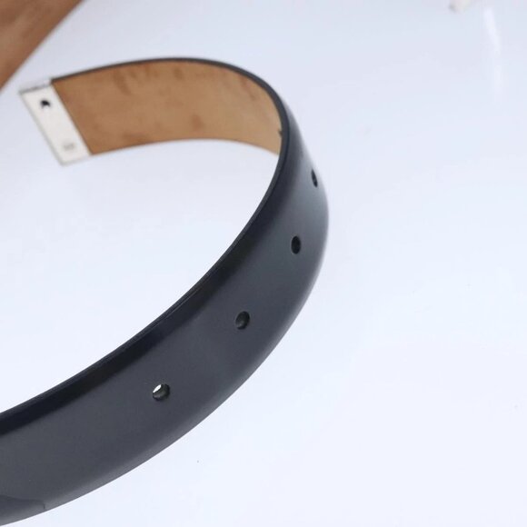 LOUIS VUITTON Ceinture Care Belt Leather Black LV Auth ti2451 - Picture 8 of 16